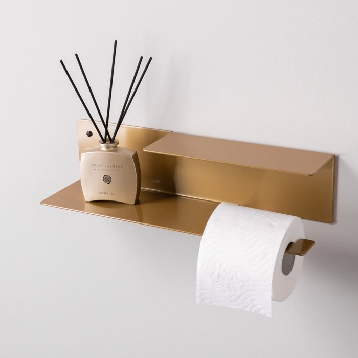 WC rolhouder goud sfeer groot