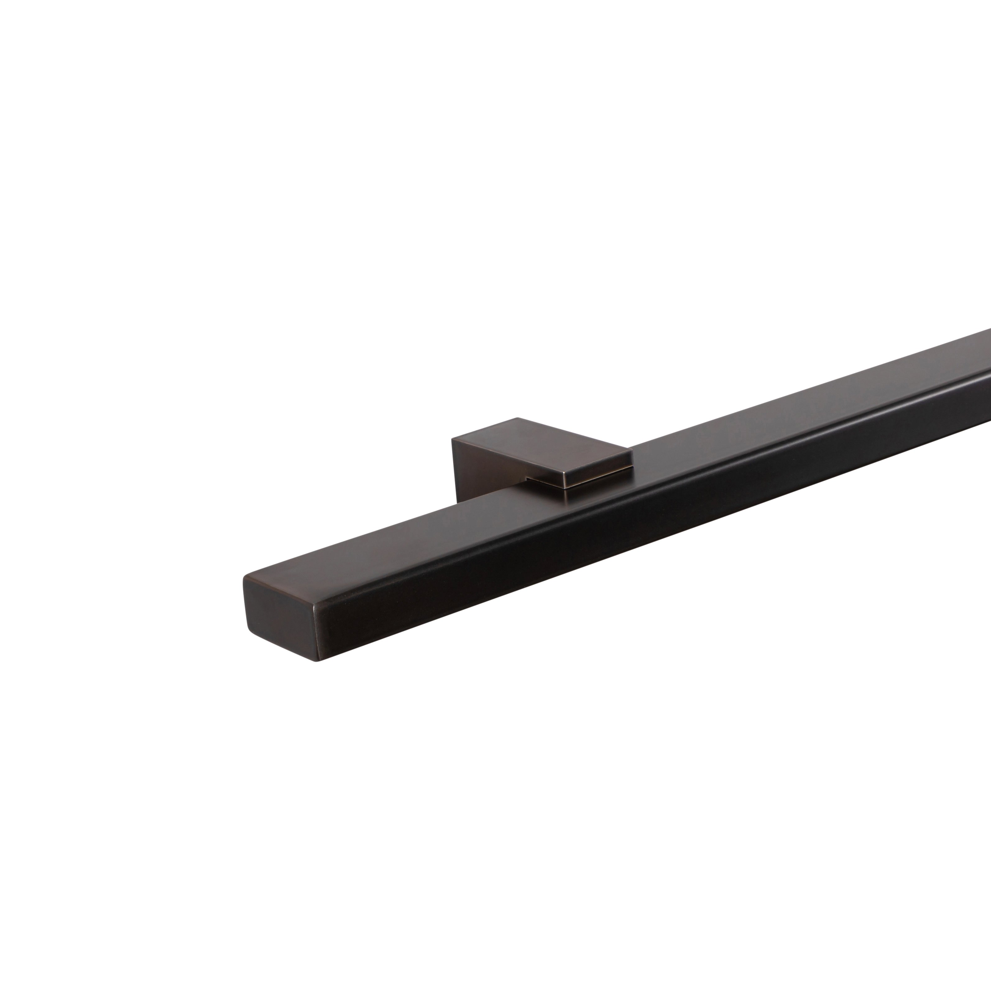 Trapleuning 40x20 Brons zwart