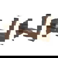 Rechthoekige leuningdrager voor vlakke handleuning (blind) (x2)