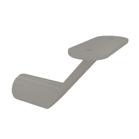 Schuine leuningdrager voor vlakke handleuning (blind) (x2)