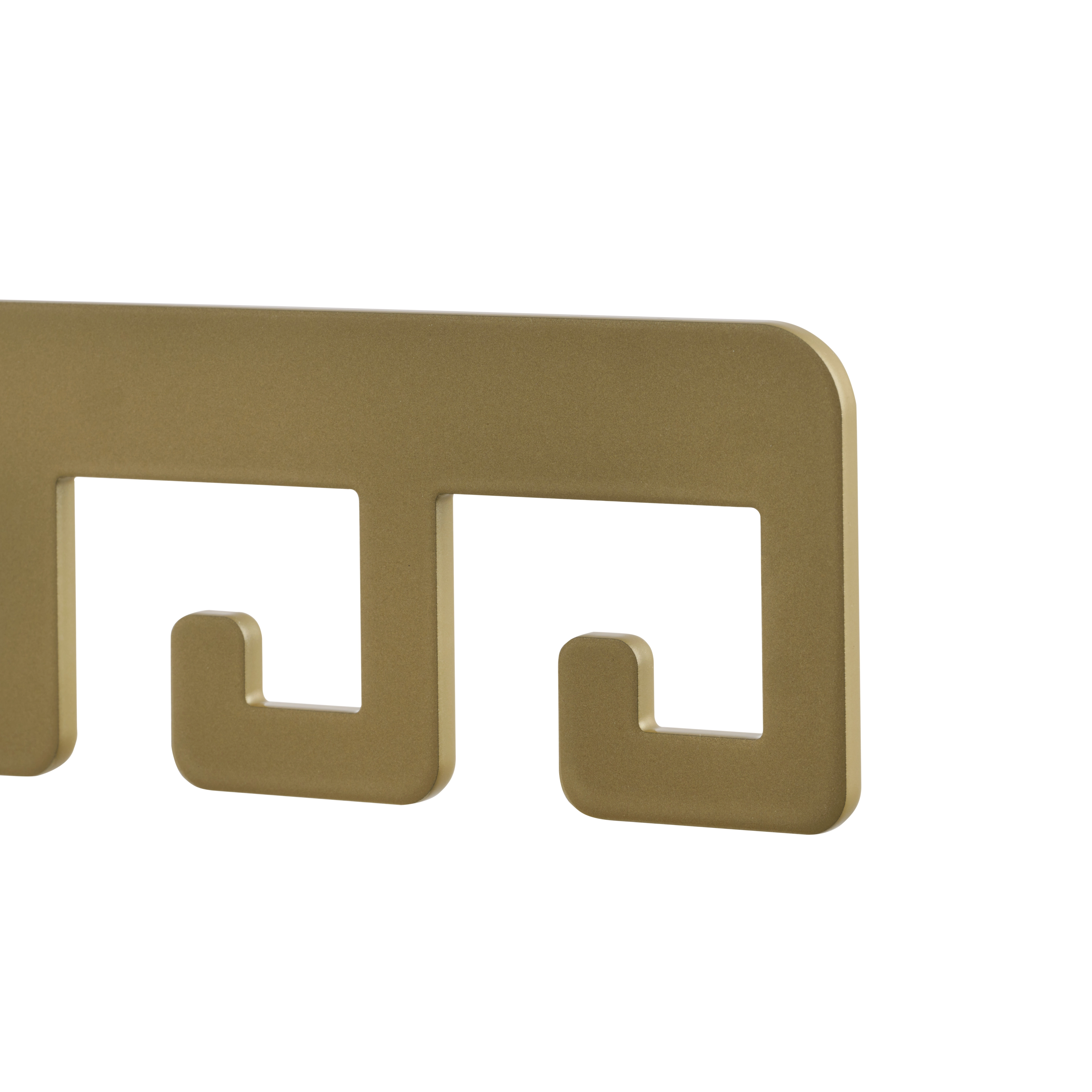 LIROdesign kapstok Barcelona - wandkapstok goud - 4 haaks