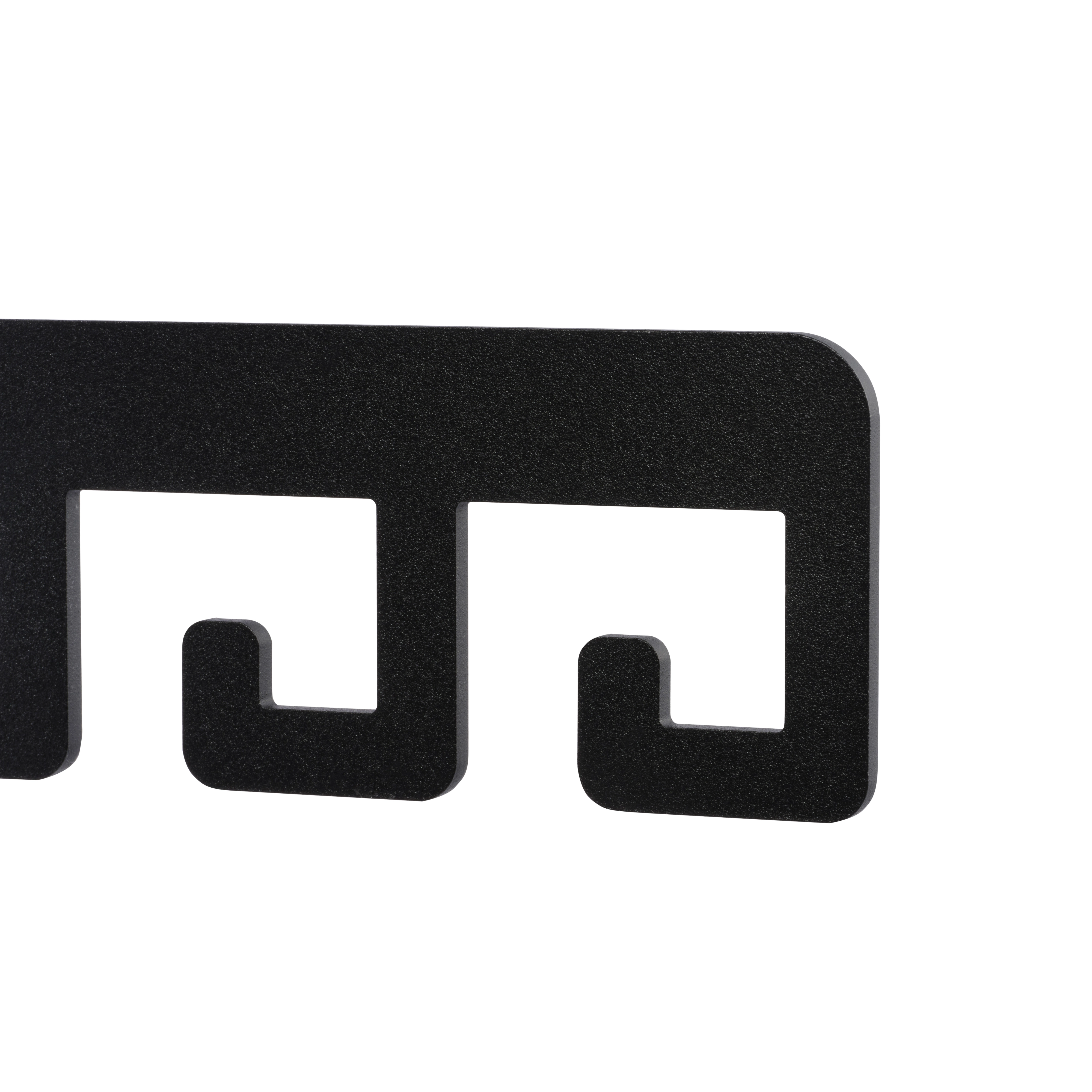 LIROdesign kapstok Barcelona - wandkapstok zwart - 4 haaks