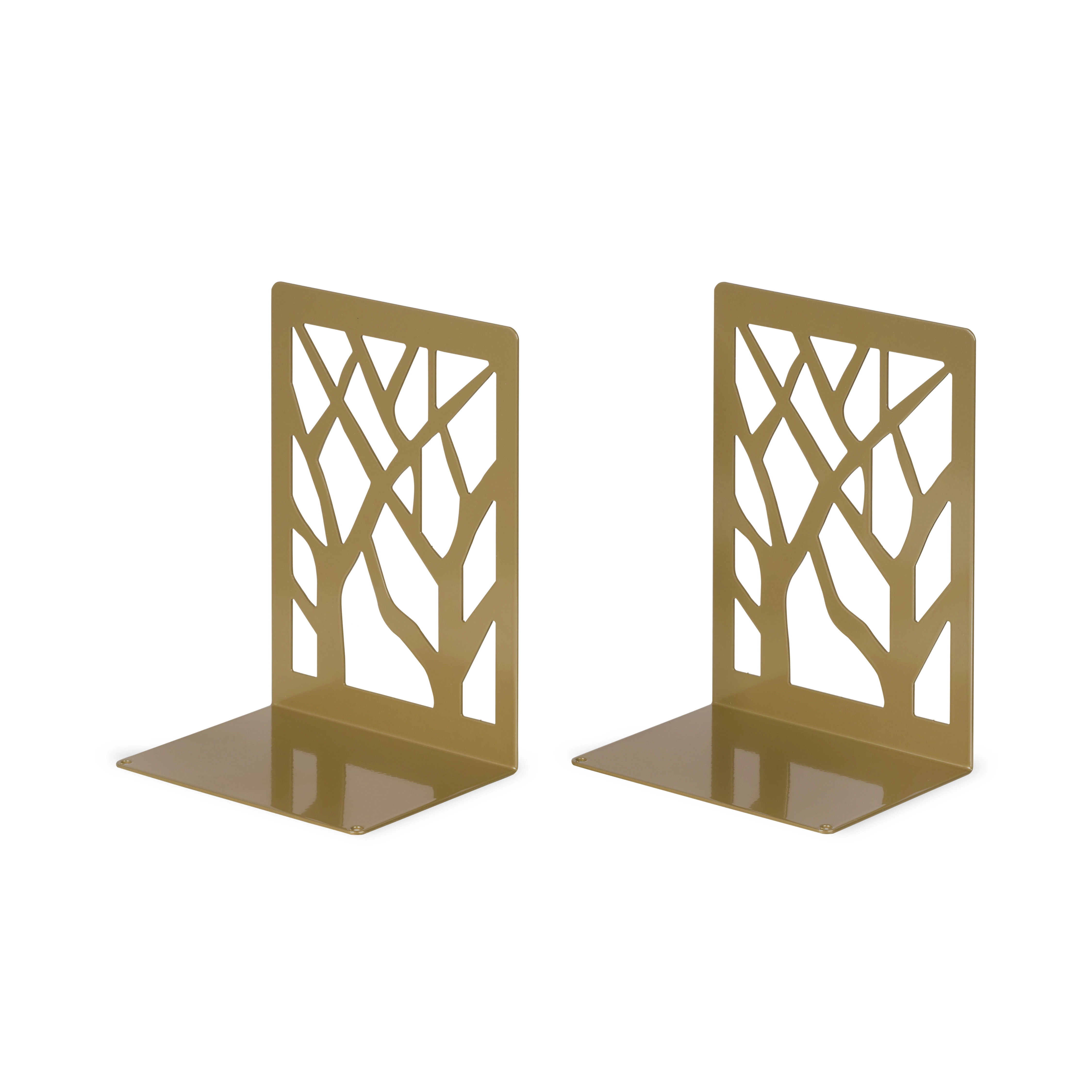 LIROdesign Boekensteun Goud - Design (set van 2 stuks) afbeelding