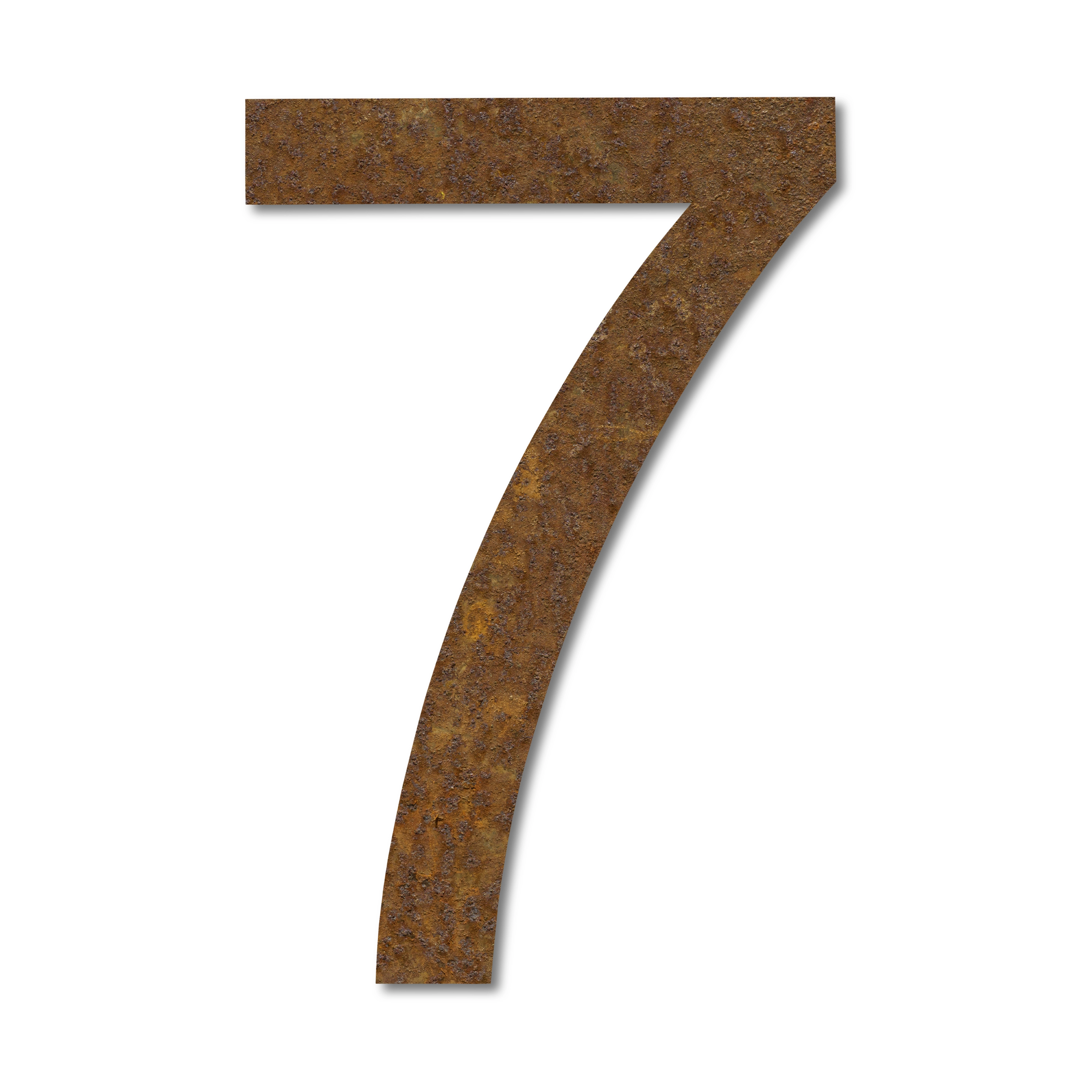 LIROdesign – Huisnummer cortenstaal 15cm – Nr. 7