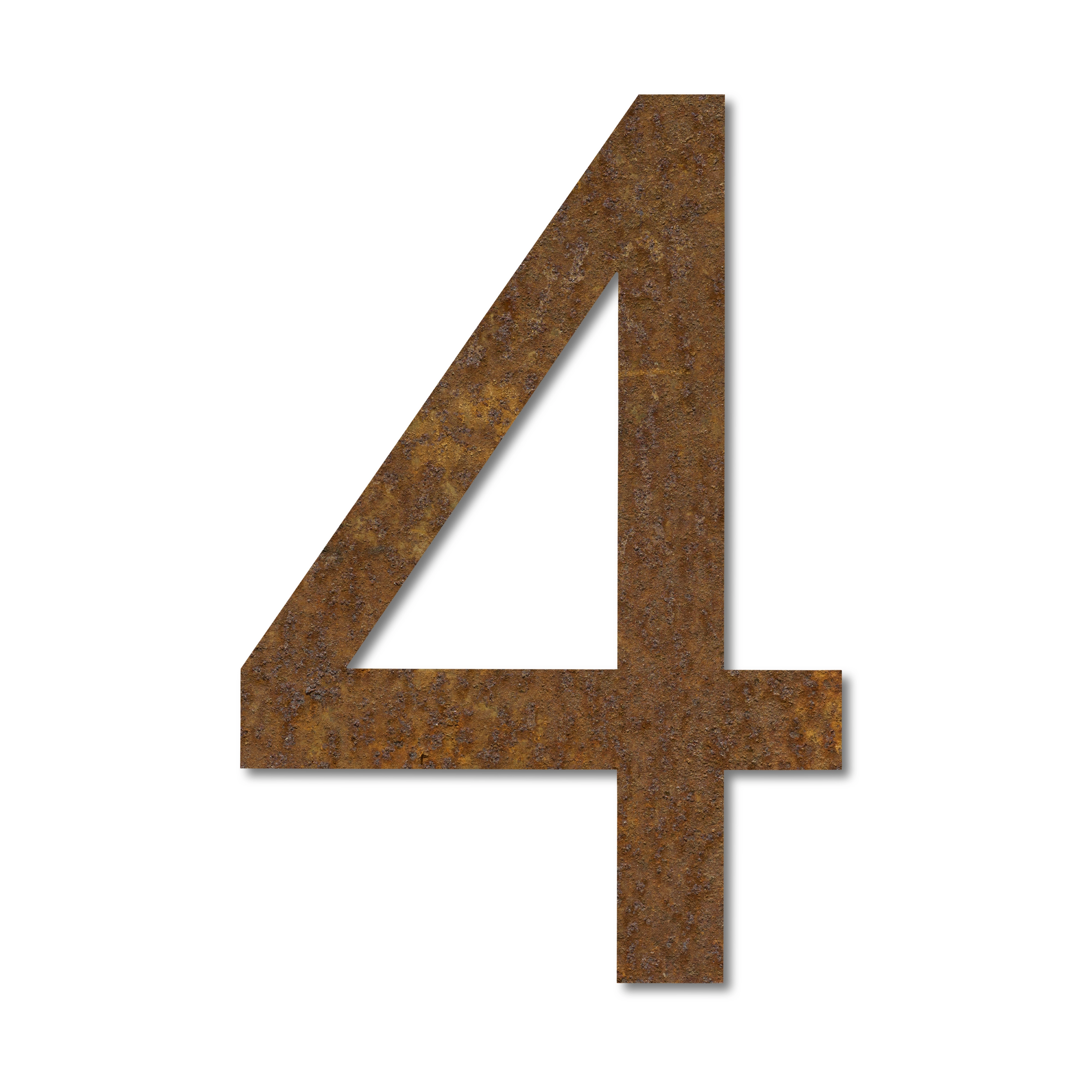 LIROdesign – Huisnummer cortenstaal 15cm – Nr. 4