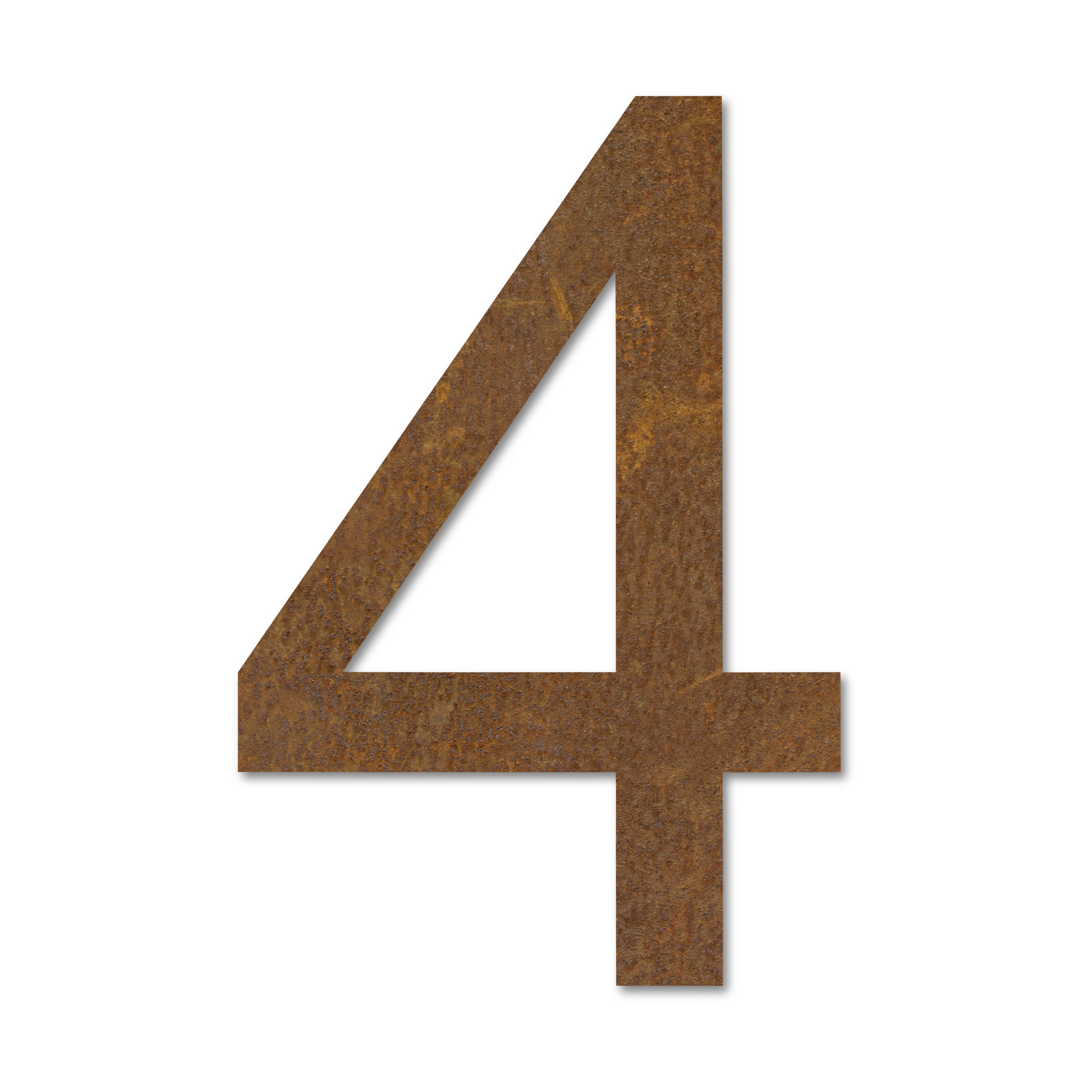 LIROdesign – Huisnummer cortenstaal 30cm – Nr. 4