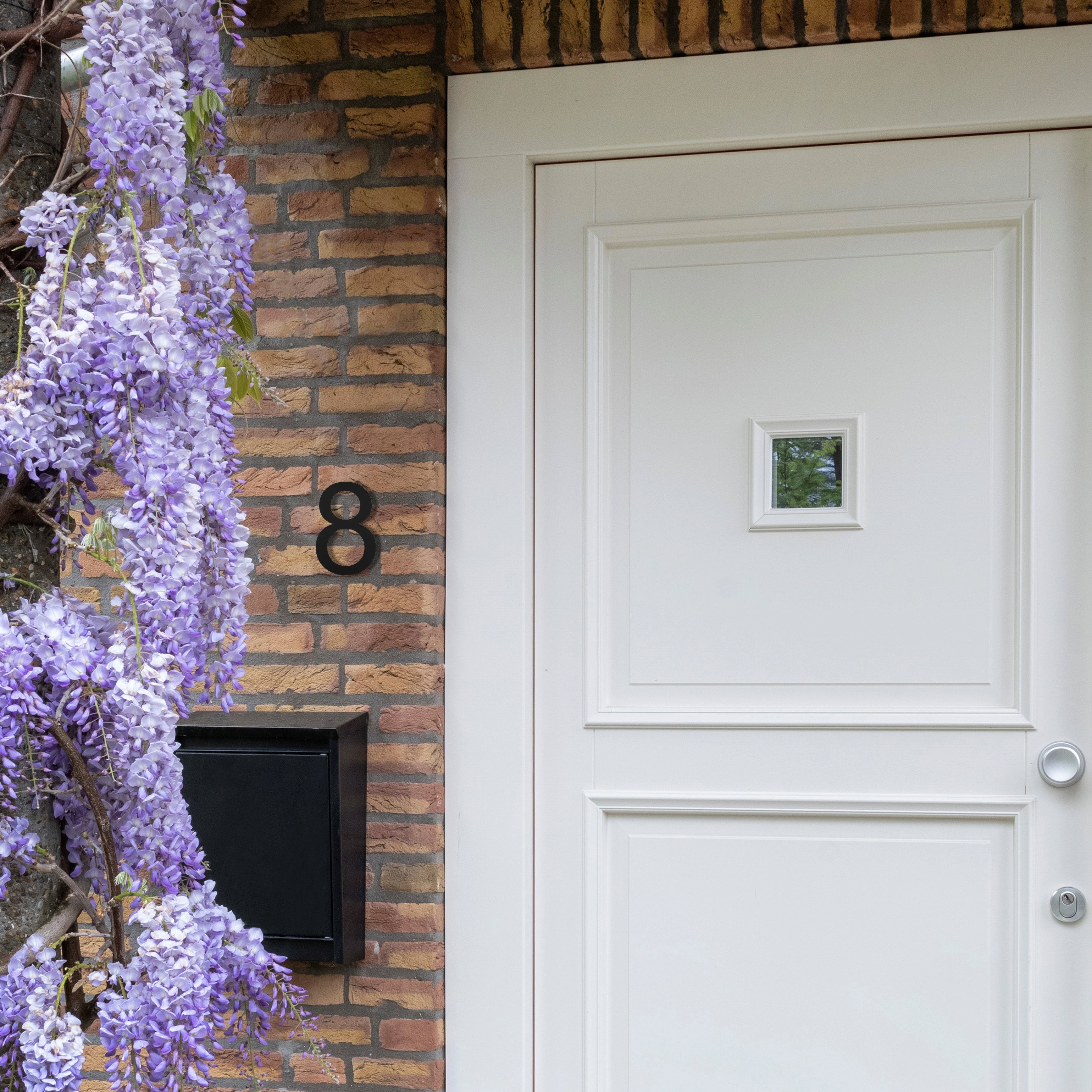 LIROdesign – Huisnummer zwart – Nr. 8