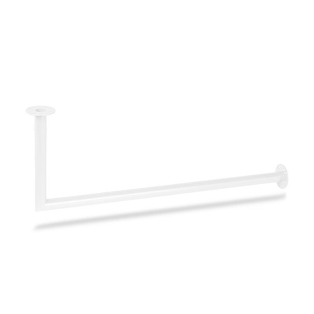 Kledingroede wit hoek Ø32