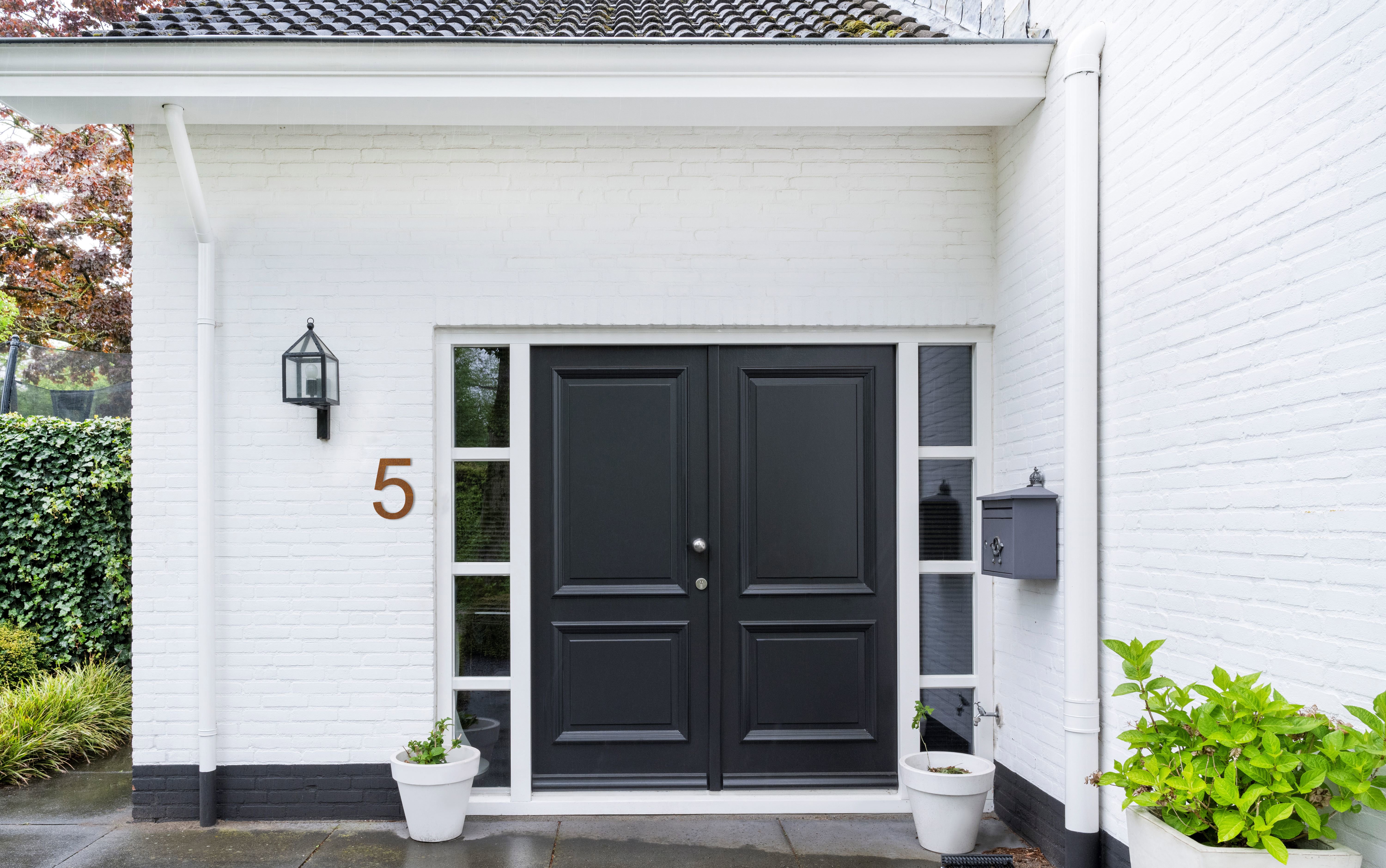 LIROdesign – Huisnummer cortenstaal 30cm – Nr. 5