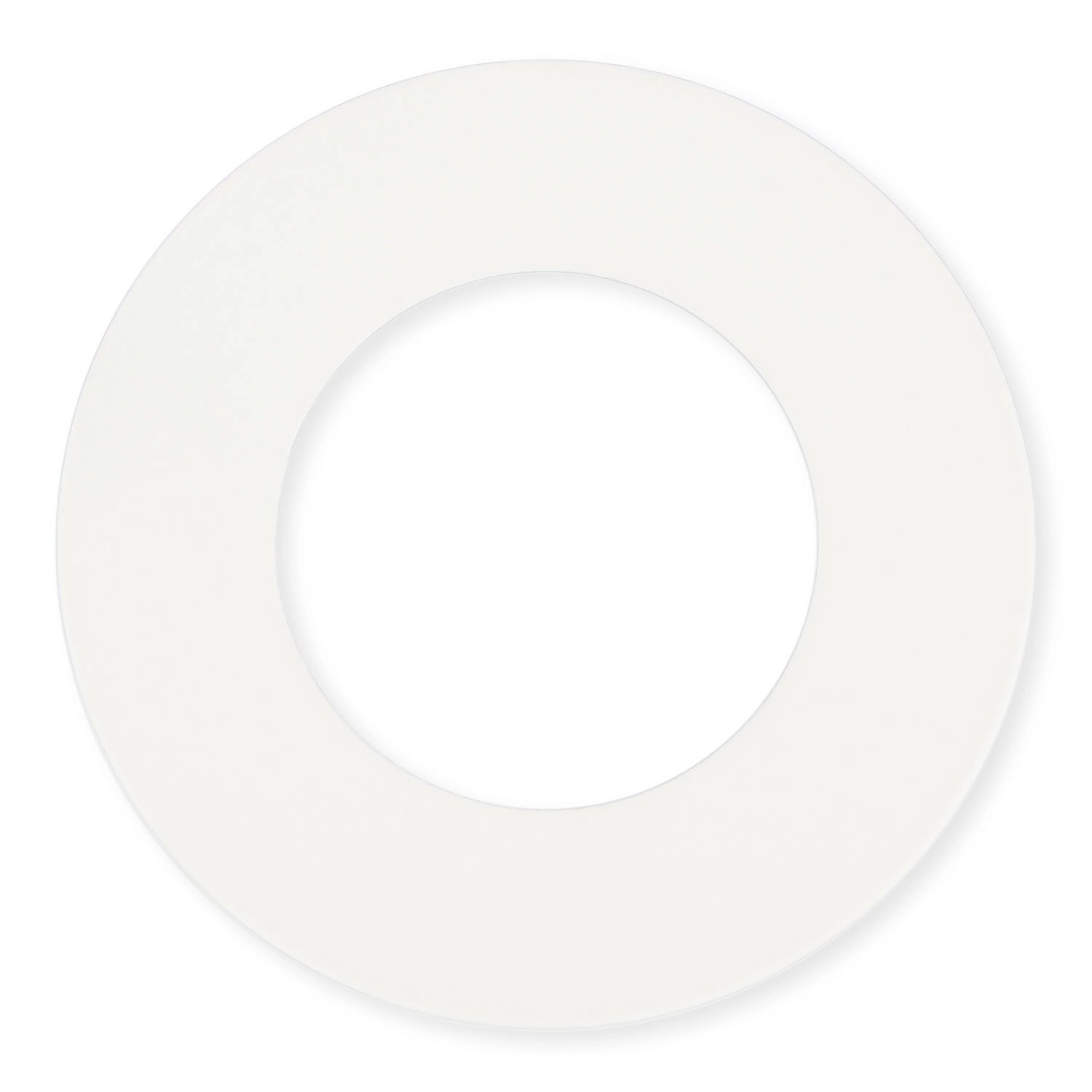 Witte afdek schijf voor flens Ø25