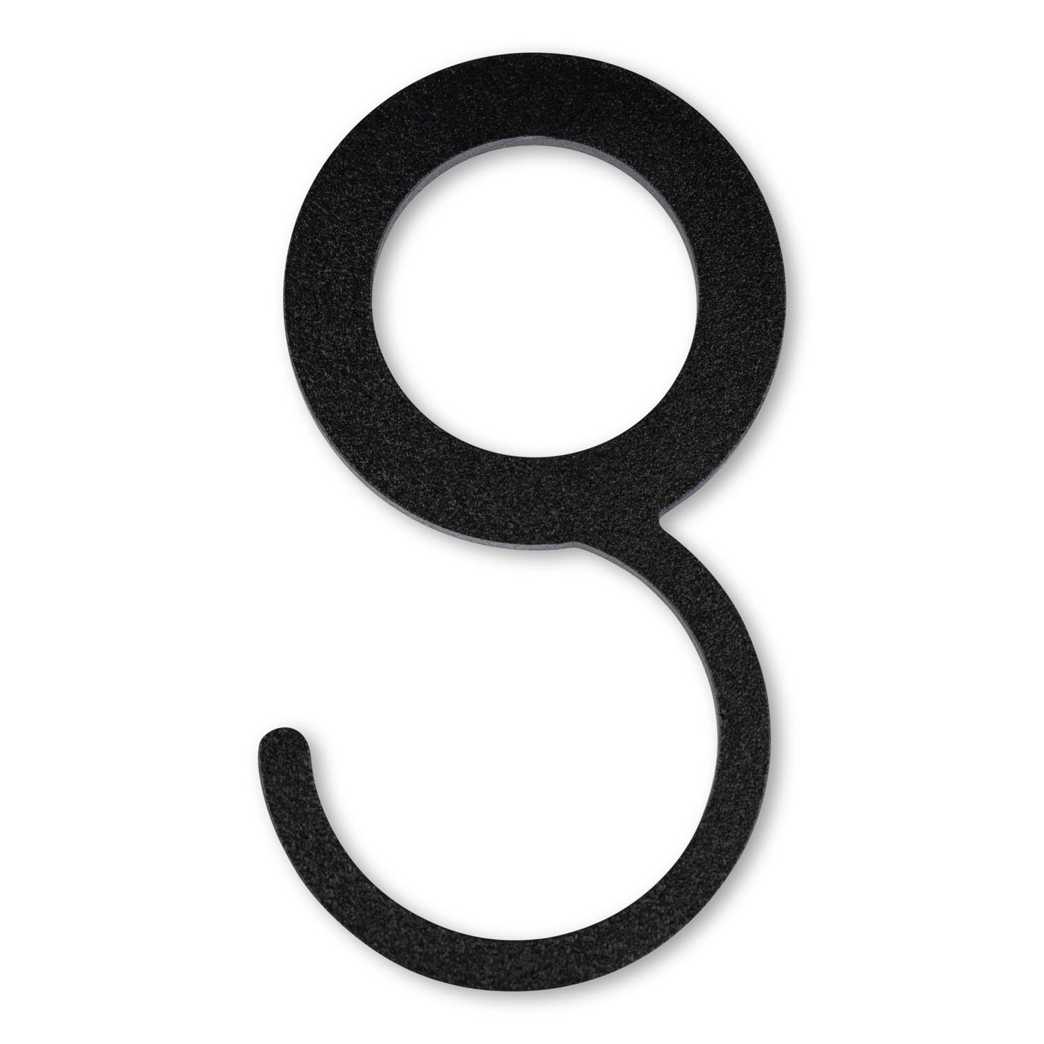 Zwarte garderobehaak voor buis Ø25