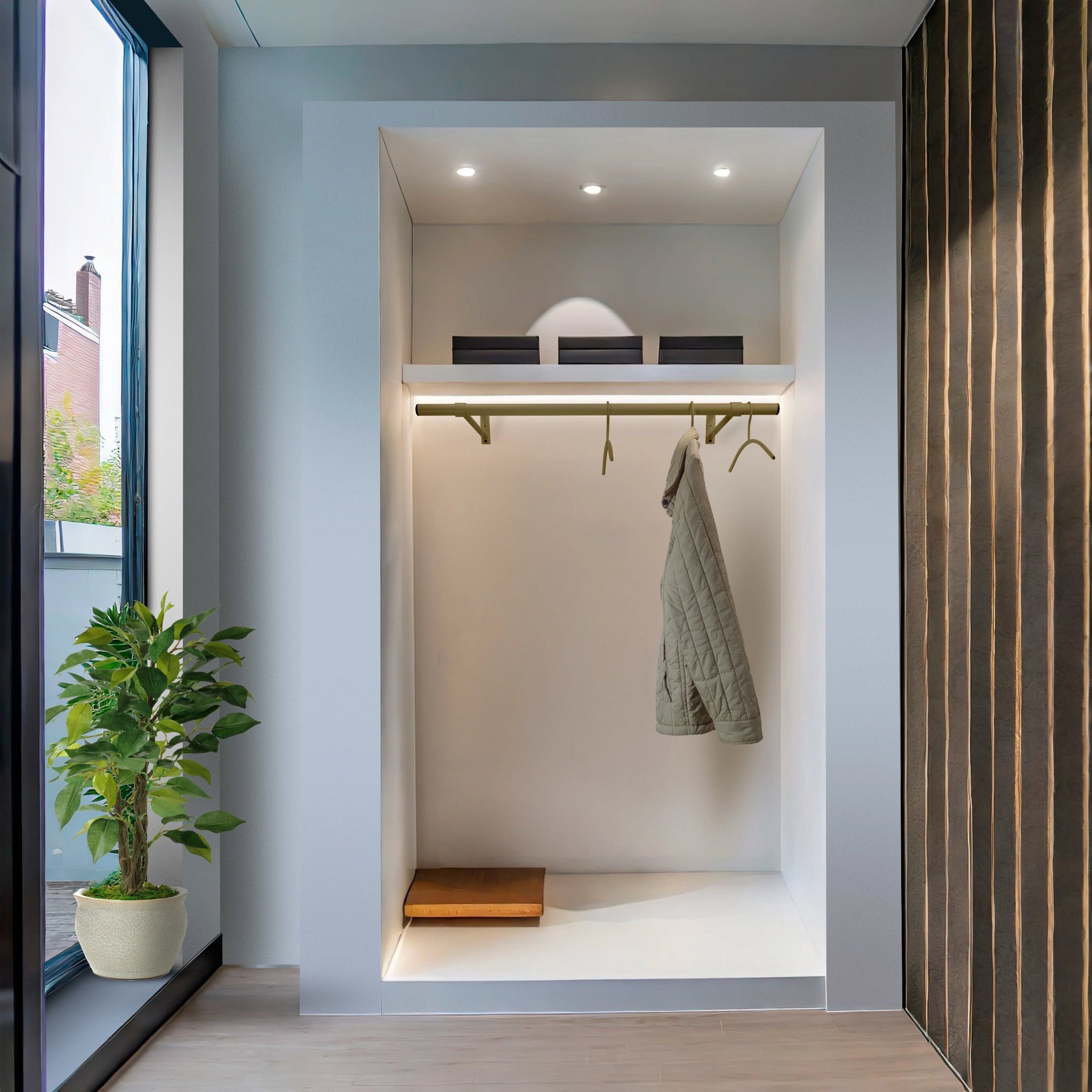 Afstandsteun 350mm goud