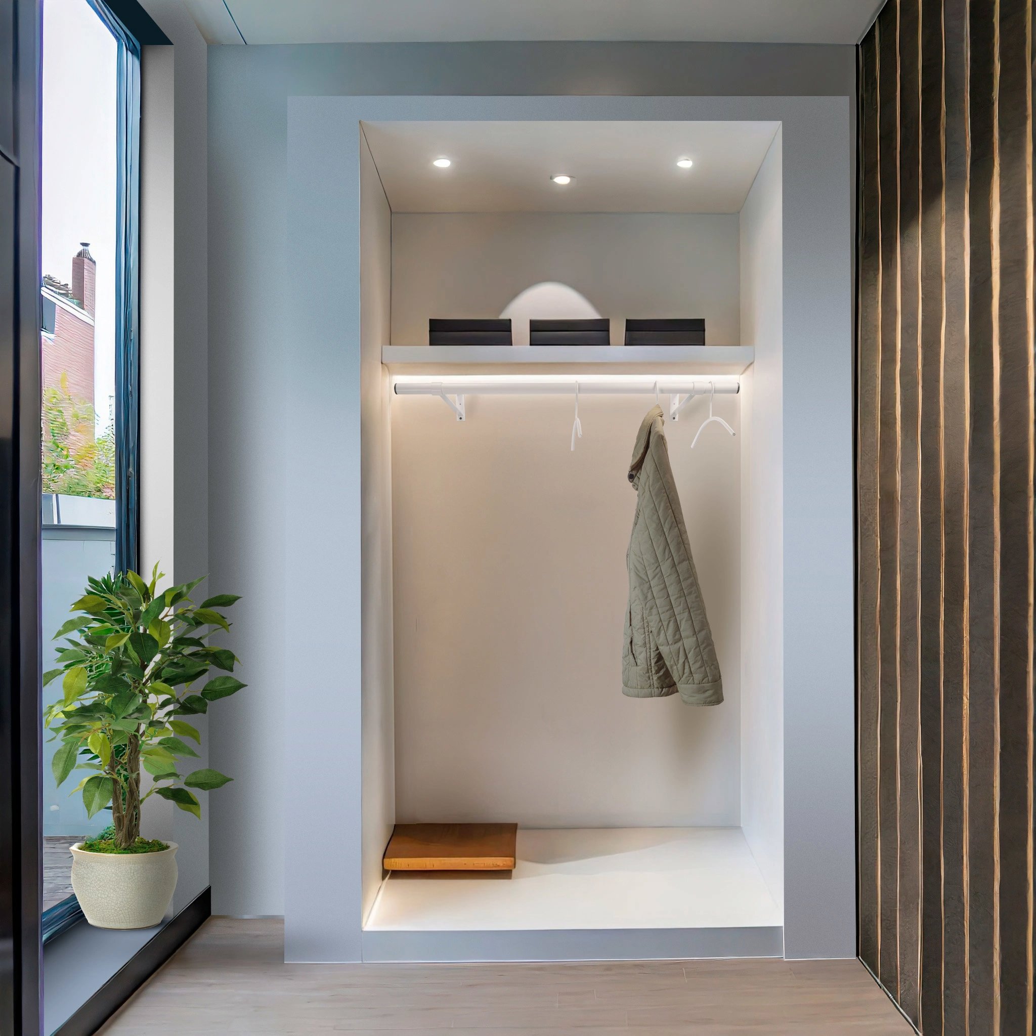 Afstandsteun 350mm wit