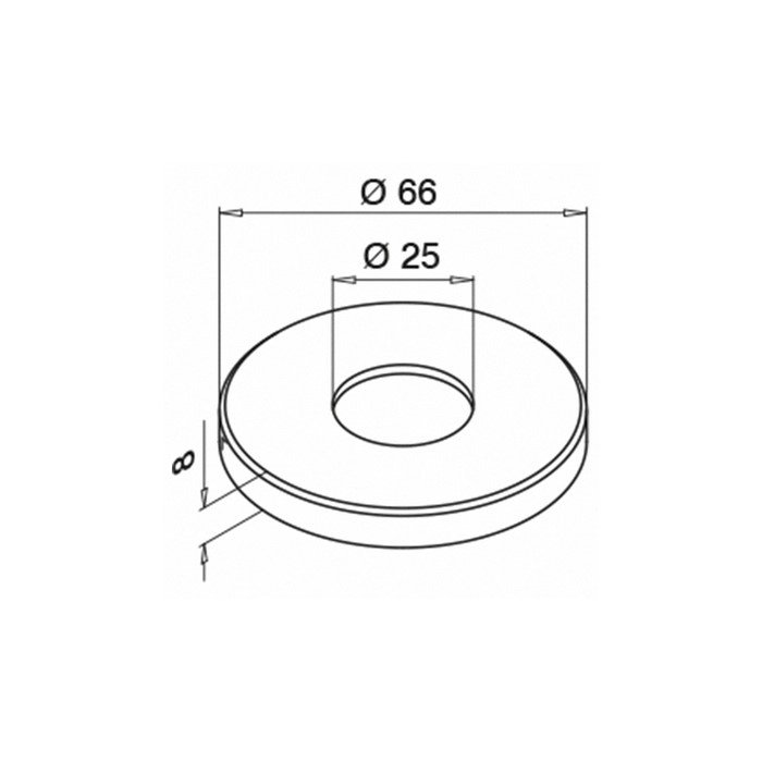 Afdekkap voor Ø25mm