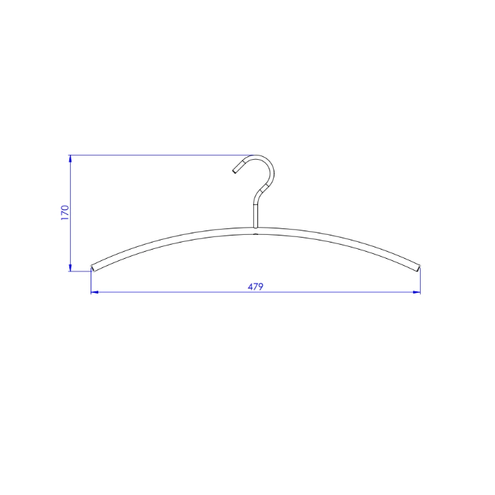 Gouden kledinghanger