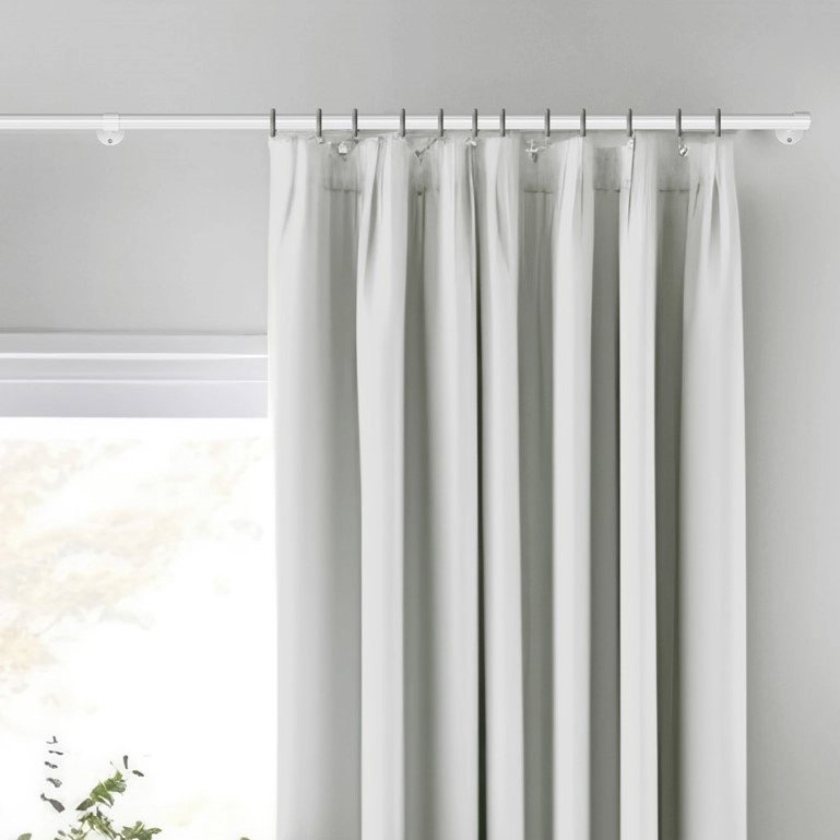 Afstandsteun wit Ø25mm (open) L=75mm