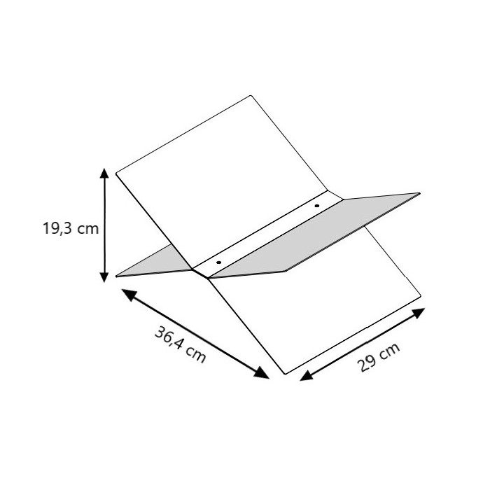 LIROdesign boekensteun zwart XL
