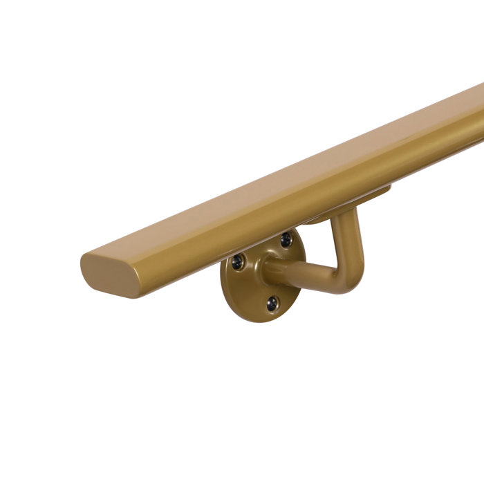 Ovale trapleuning goud - 48x20