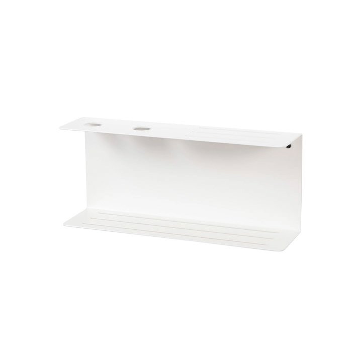 LIROdesign doucherek met zeepdispenser Bordeaux - wit afbeelding