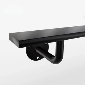 Rechthoekige trapleuning gun metal - 40x10