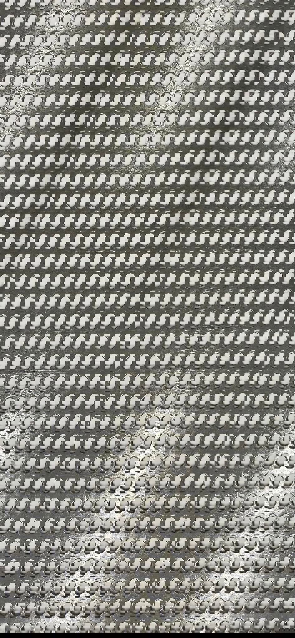 RVS geperforeerde plaat rond 8 x steek 12 x dikte 2 mm