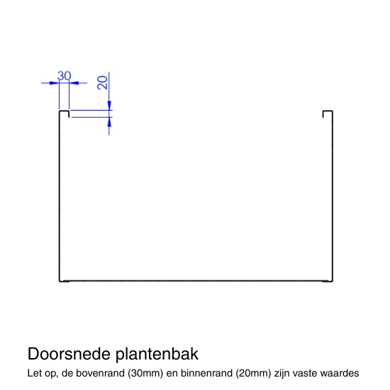 Plantenbak cortenstaal