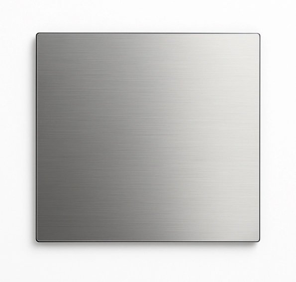 RVS vierkante plaat 45x45x3mm (set van 2 stuks)