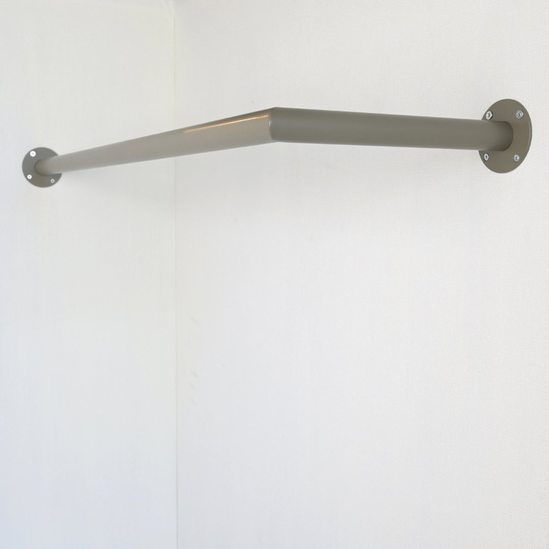 Garderobestang greige hoek Ø32