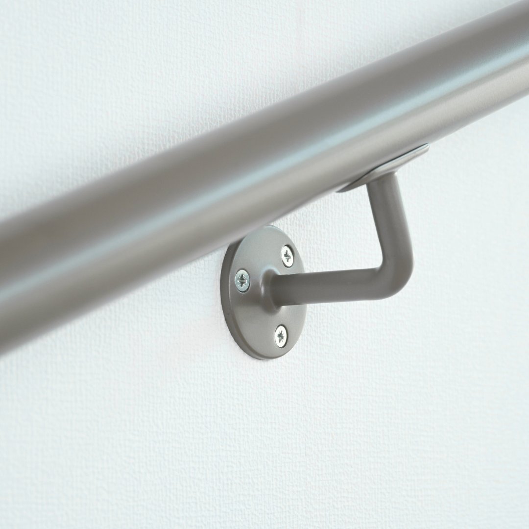 Ronde trapleuning greige - Ø42,4 mm