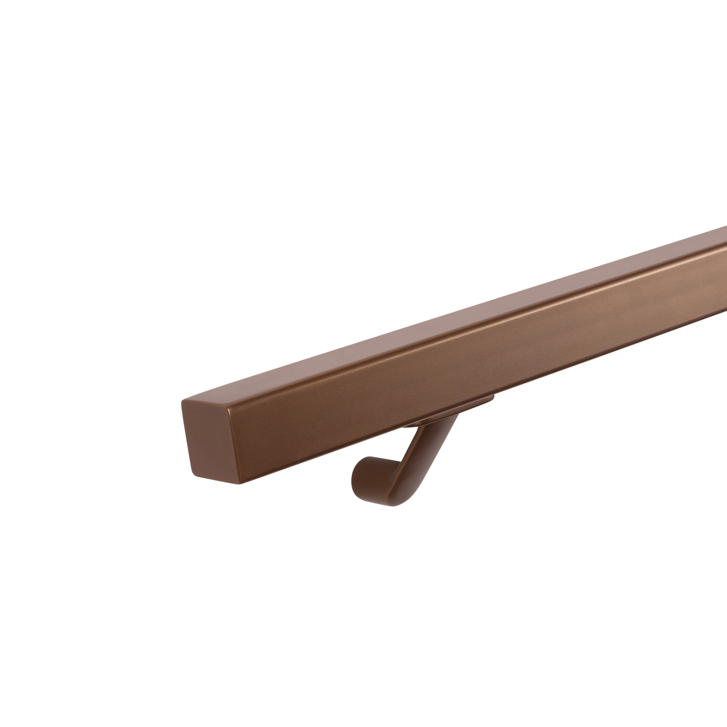 Set staaltjes trapleuningen brons