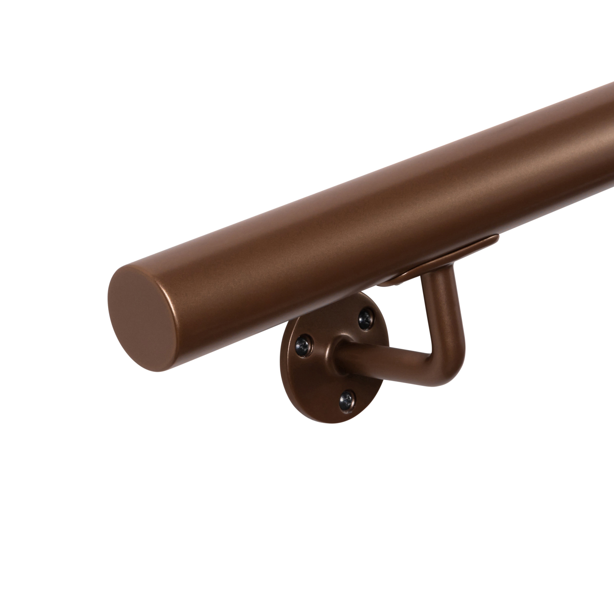 Set staaltjes trapleuningen brons