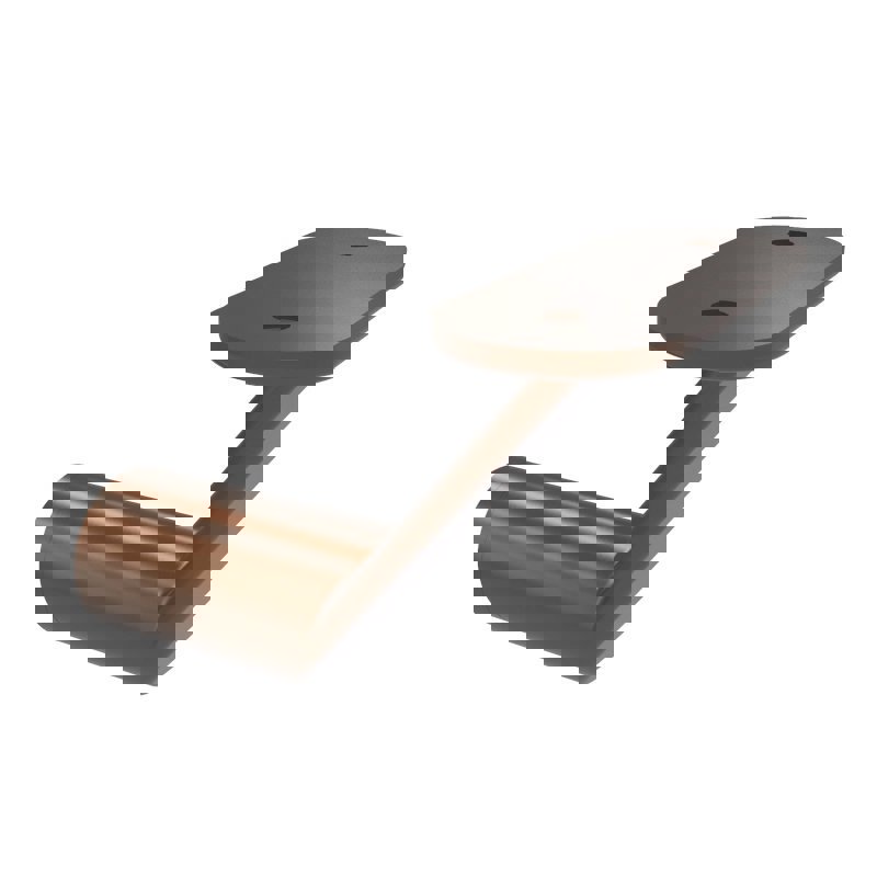 Set staaltjes trapleuningen brons