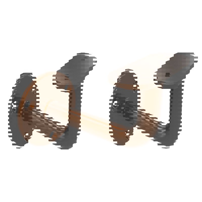 Staaltje trapleuning ovaal brons