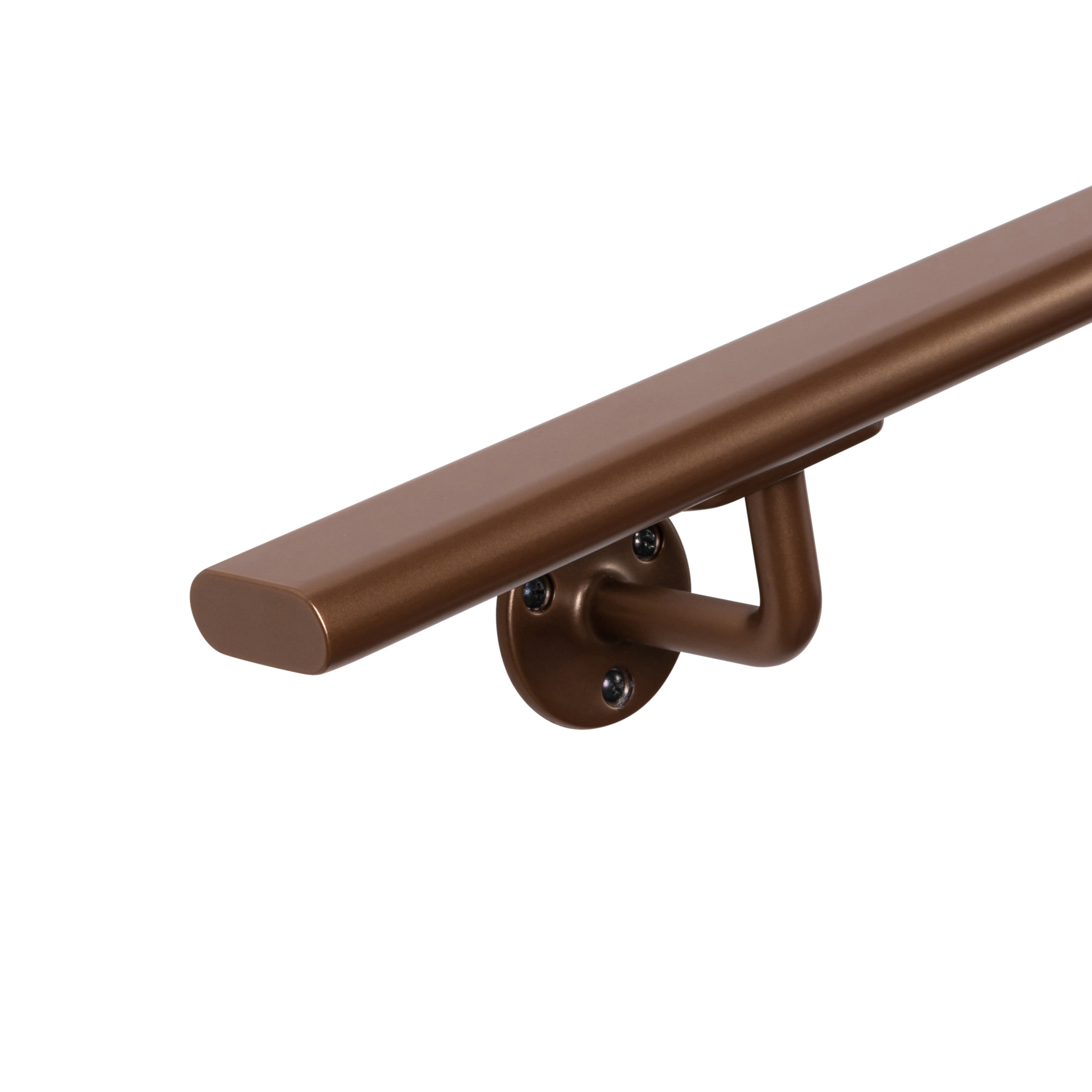 Staaltje trapleuning ovaal brons