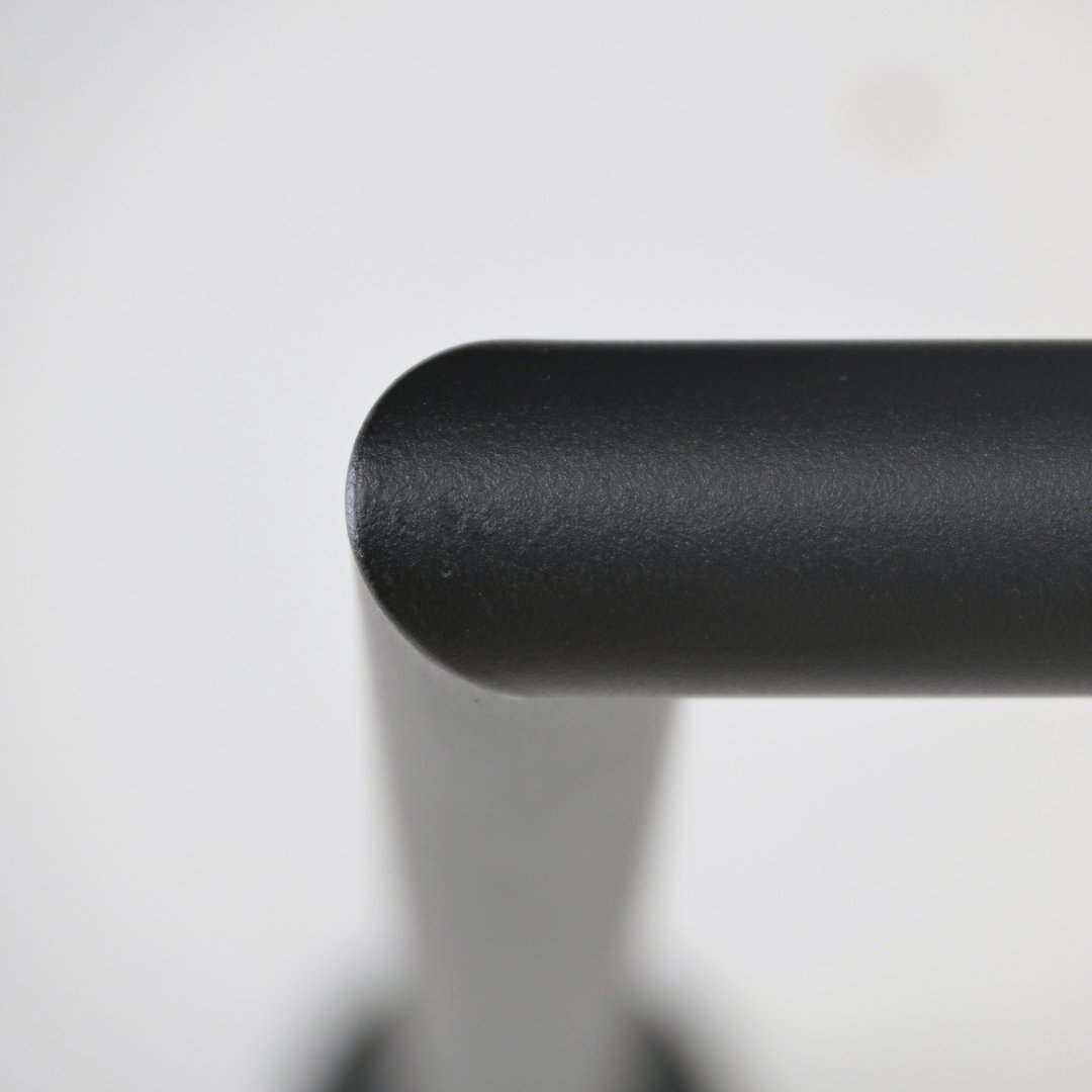 Garderobestang zwart hoek Ø32