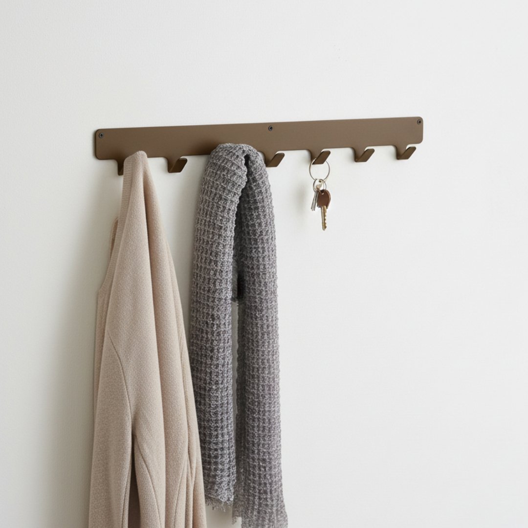 LIROdesign kapstok Valencia - wandkapstok brons - 70 cm
