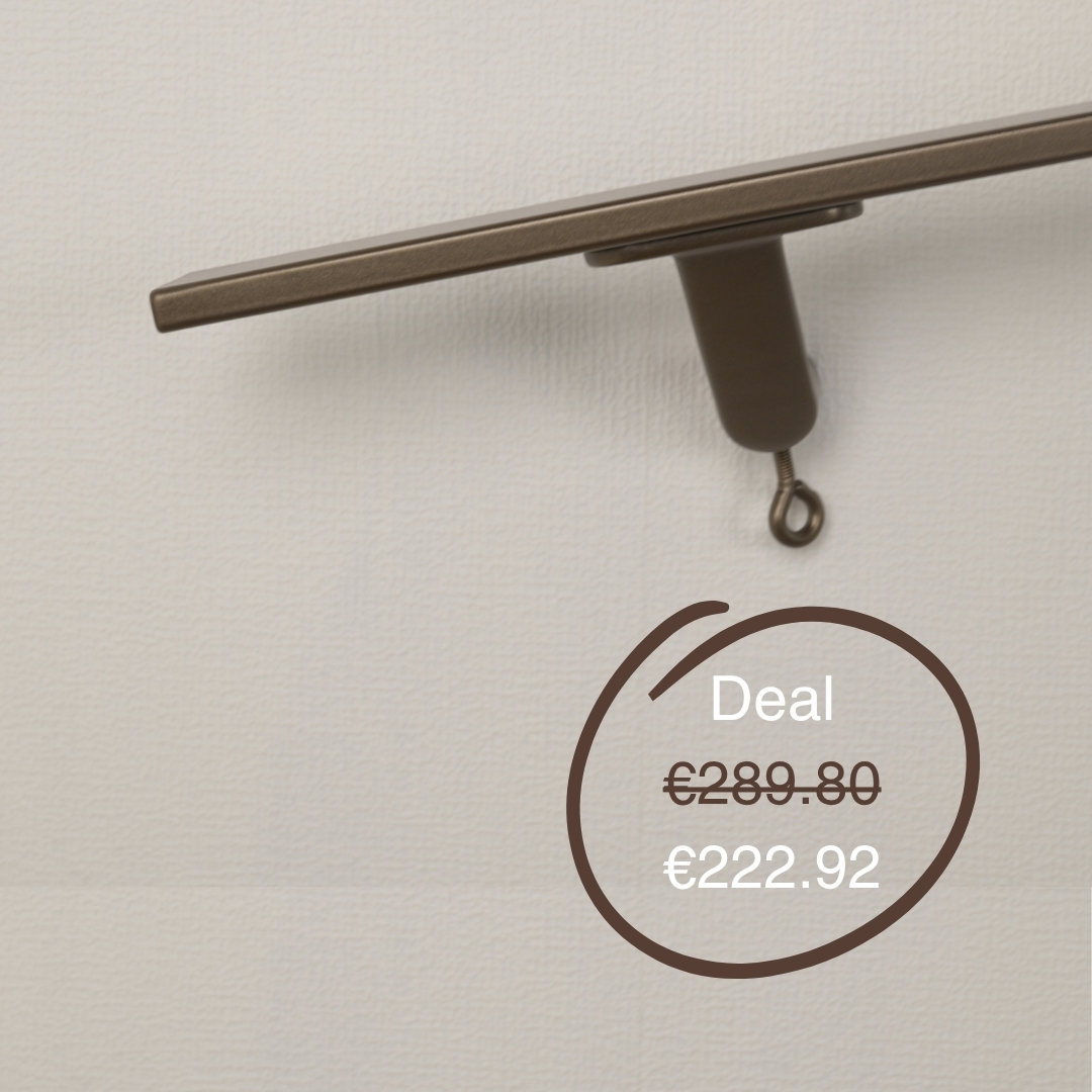 Tweedekans Trapleuning rechthoekig 40x10 mm brons afbeelding