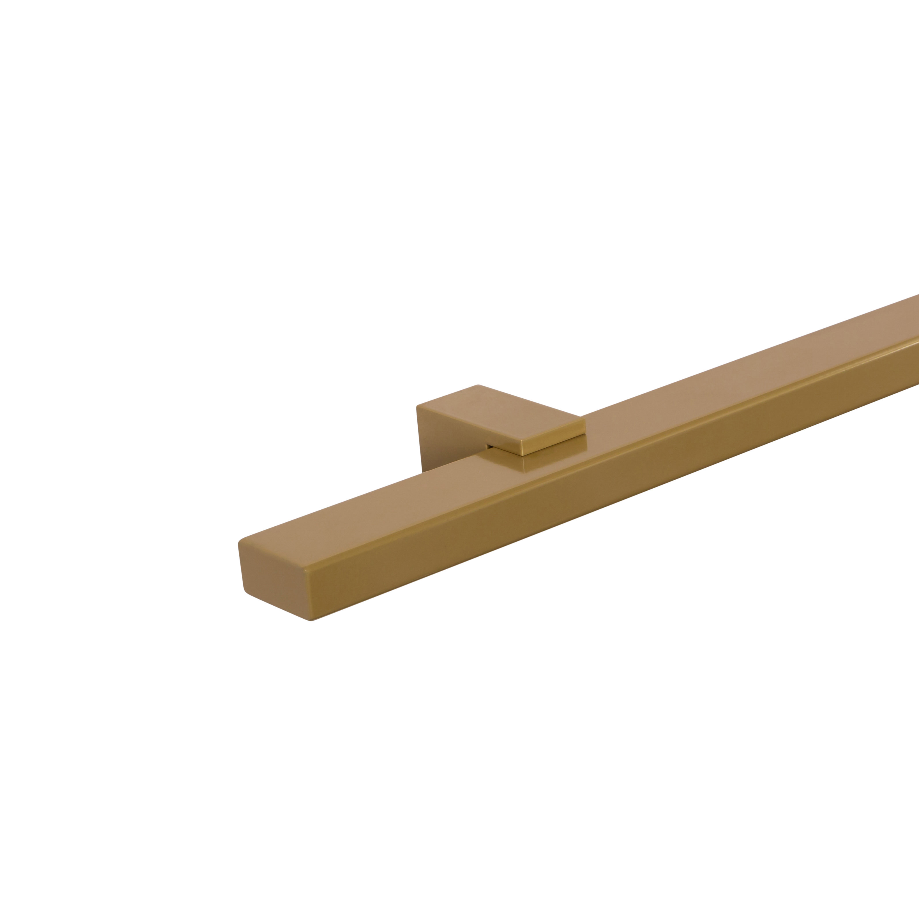 Staaltje trapleuning rechthoekig 40x20mm goud