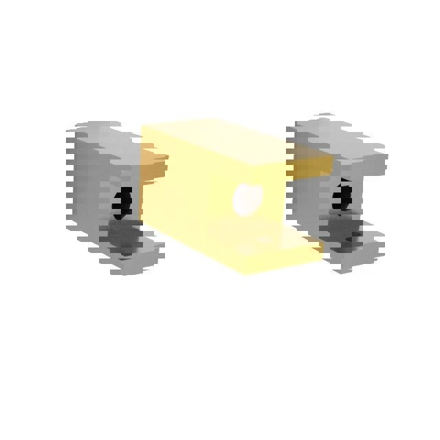 Staaltje trapleuning rechthoekig 40x20mm goud