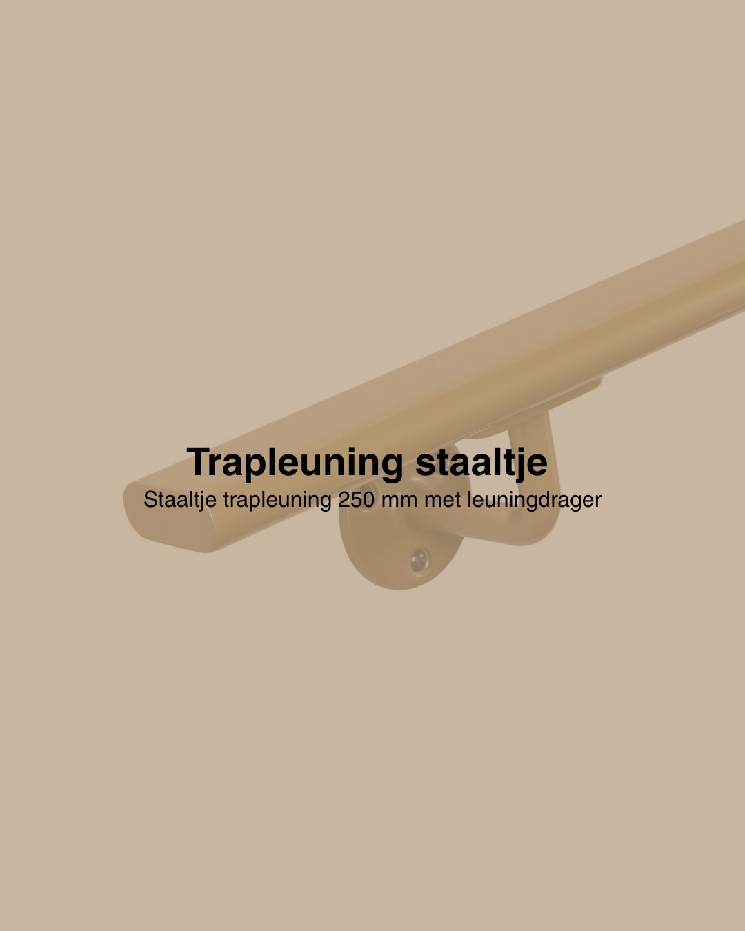 Staaltje trapleuning ovaal goud afbeelding