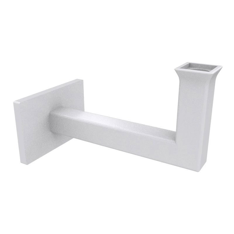 Set staaltjes trapleuningen wit