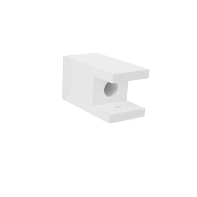 Set staaltjes trapleuningen wit