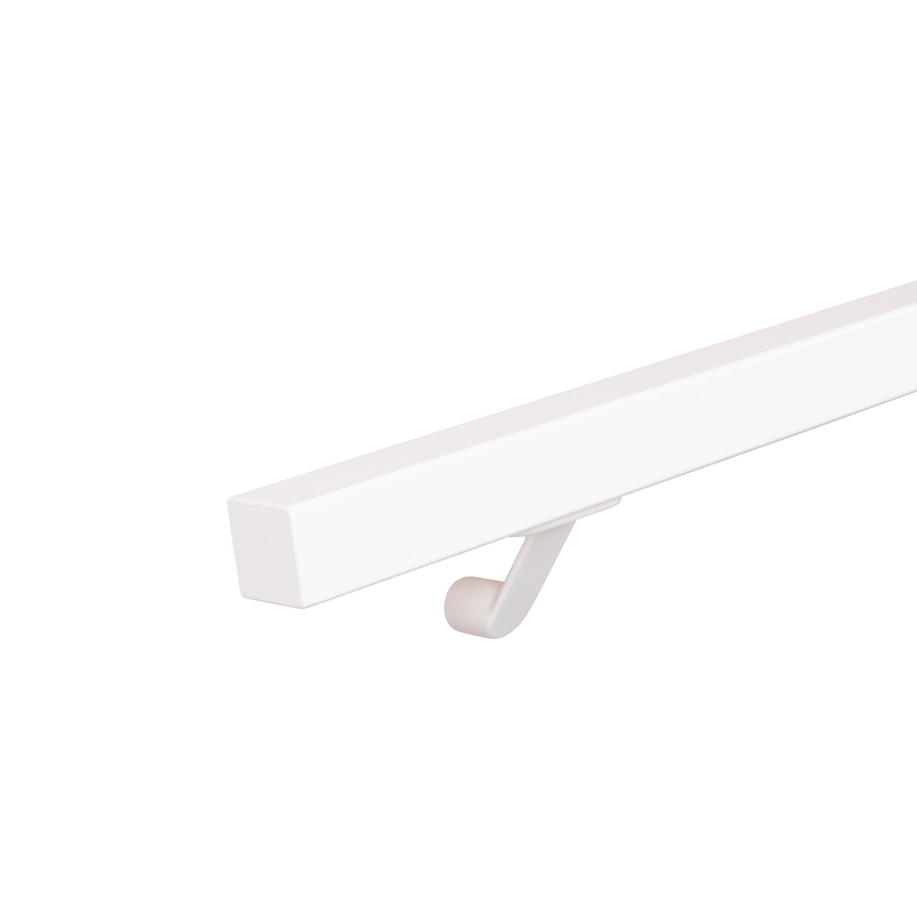 Set staaltjes trapleuningen wit