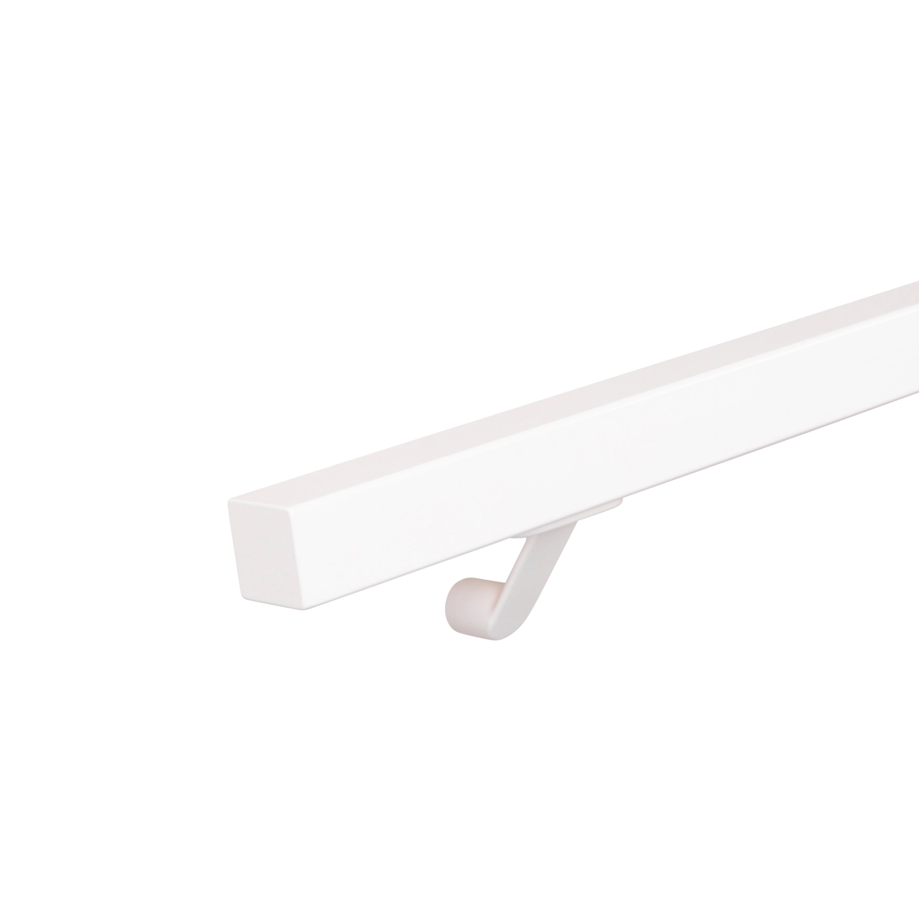 Set staaltjes trapleuningen wit