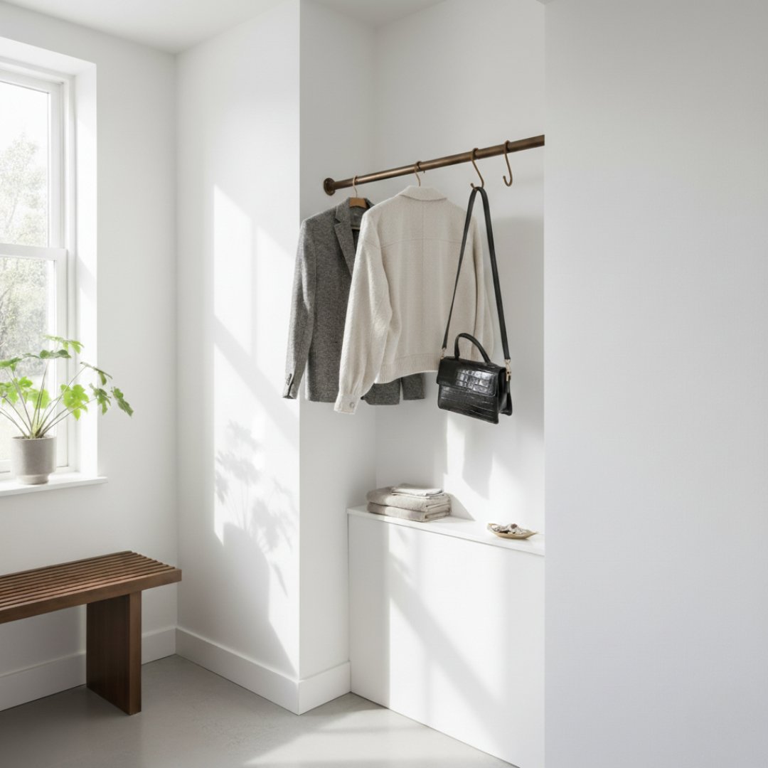 Bronzen garderobestang Ø25