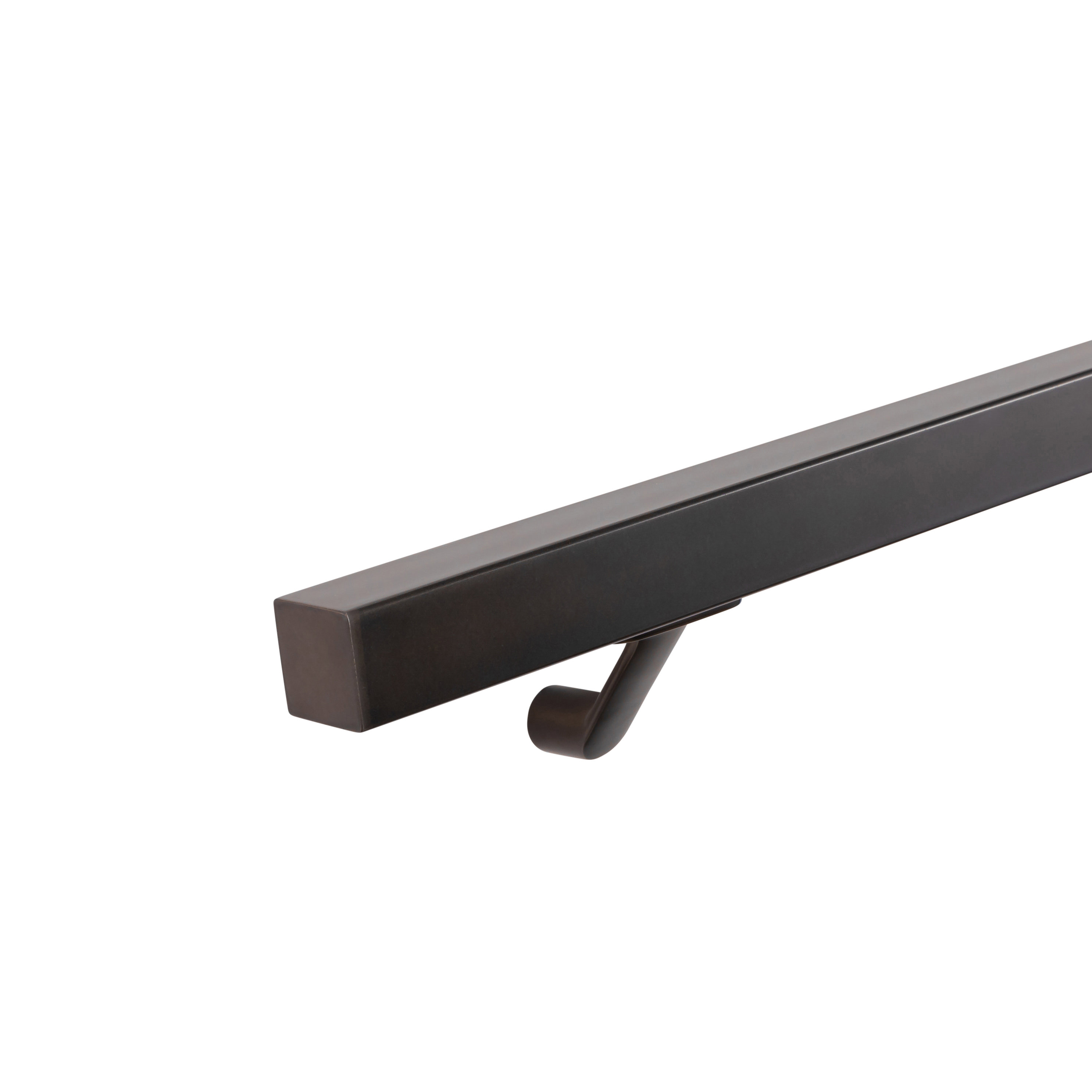 Staaltje trapleuning vierkant 40x40mm gun metal