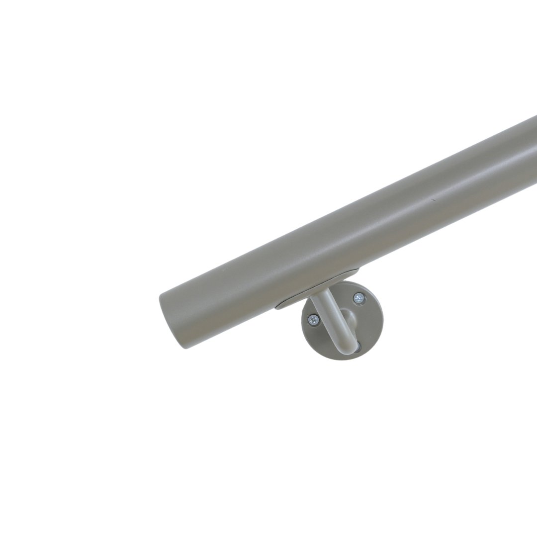 Staaltje trapleuning rond 42,2mm greige