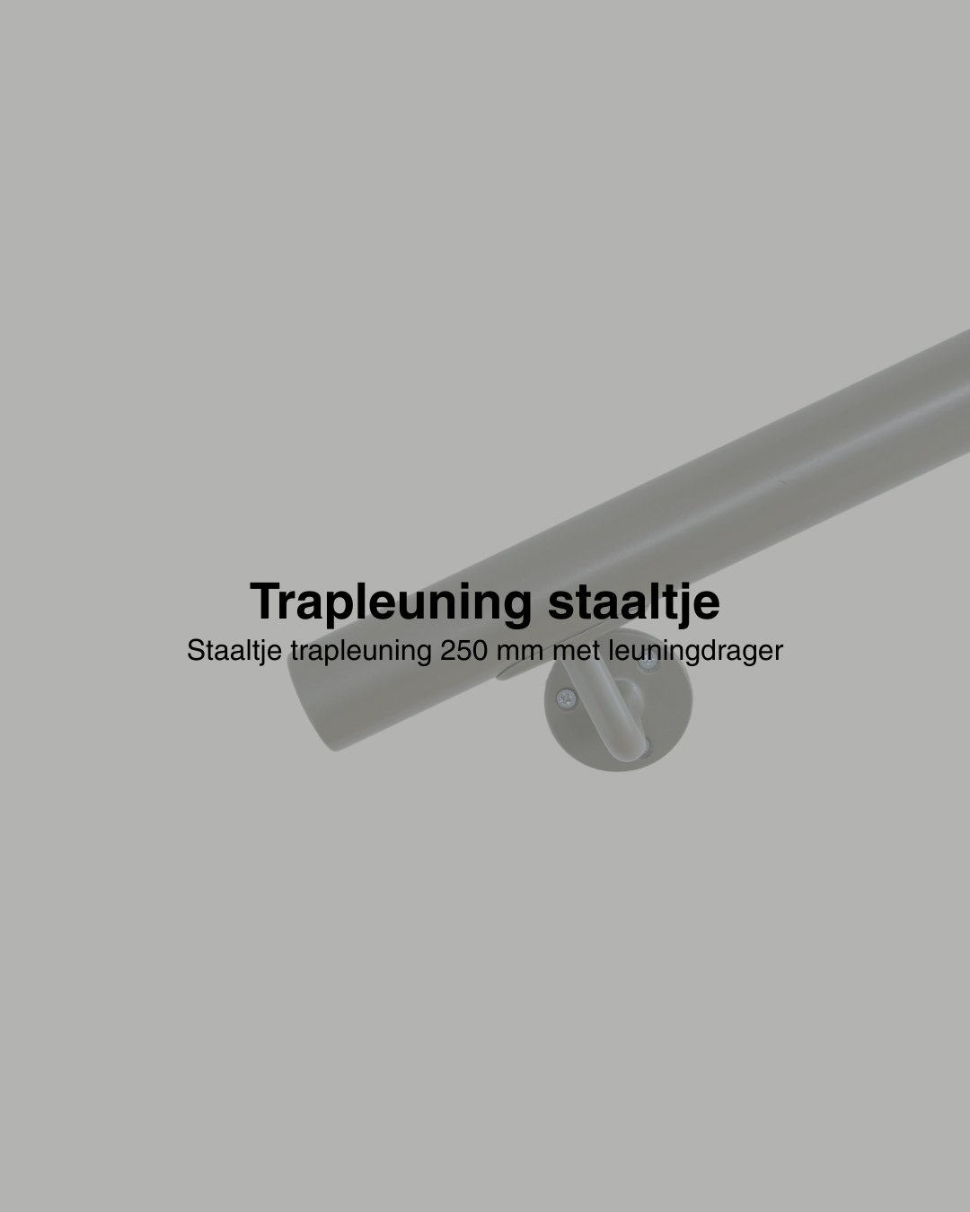 Staaltje trapleuning rond 42,2mm greige