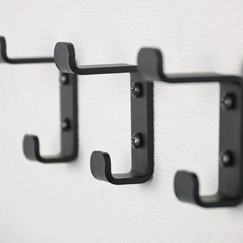 LIROdesign kapstok haak dubbel (zwart)