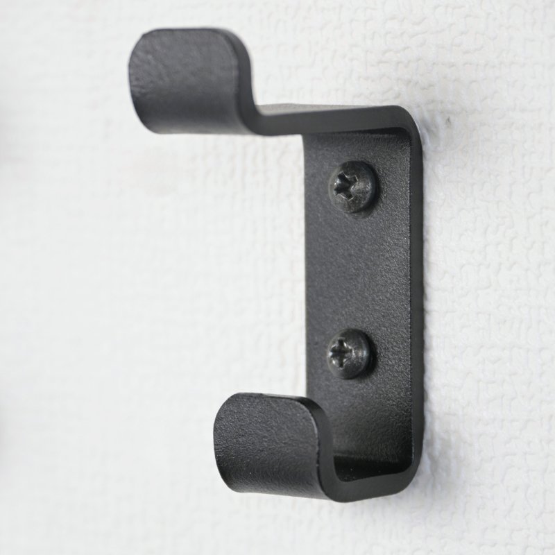 LIROdesign kapstok haak dubbel (zwart)